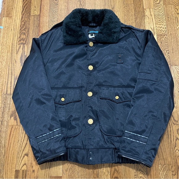Vintage Navy Blue Bomber Jacket.This jacket by is very comfortable, and cozy! - Picture 1 of 8